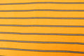 Mustard Rib Knit Fabric Black White Horizontal Stripes 2x1