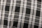Black White Check Jacquard Fabric with Stretch