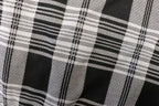 Black White Check Jacquard Fabric with Stretch