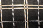 Black White Check Fabric Camel Accents Tartan