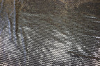 Black Lurex Sequin Fabric Silver Chevron All Way Stretch