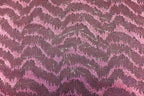 Pink Glitter Lurex Fabric Abstract Wave All Way Stretch