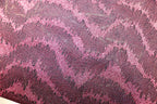 Pink Glitter Lurex Fabric Abstract Wave All Way Stretch