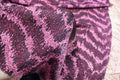 Pink Glitter Lurex Fabric Abstract Wave All Way Stretch