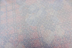 Red Tartan Floral Jacquard Fabric Diamond Stretch Rose Design