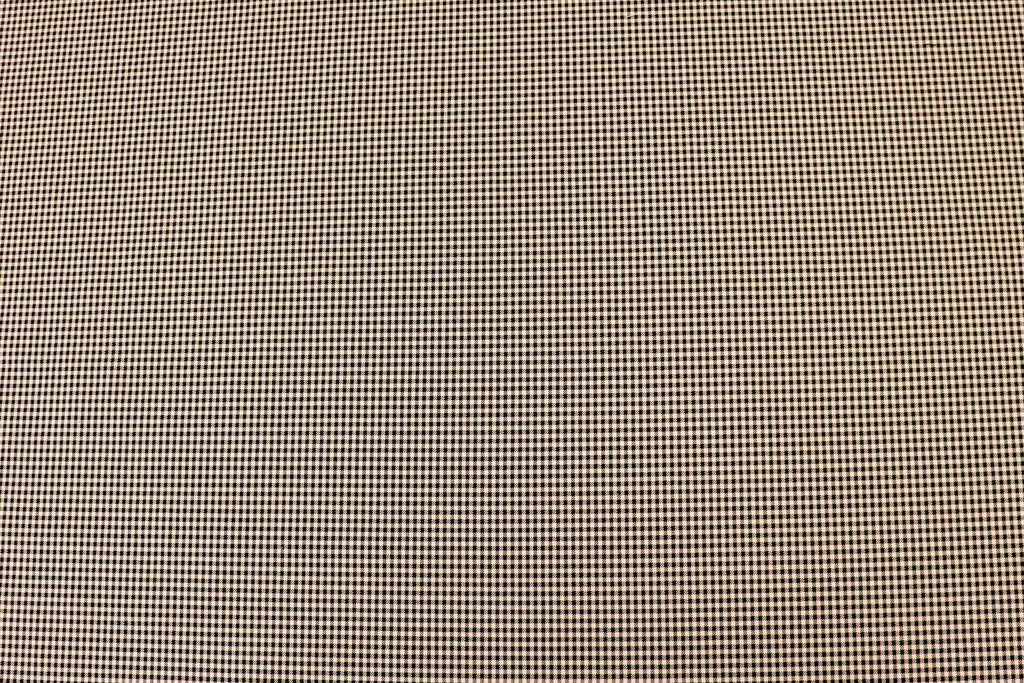 Black White Check Bengaline Fabric with 2-Way Stretch
