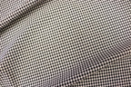 Black White Check Bengaline Fabric with 2-Way Stretch