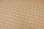 Grey Tartan Bengaline Fabric Yellow Orange Lines