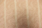 Blush Pink Floral Mesh Lace Fabric Striped Flower Design