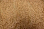 Blush Pink Floral Mesh Lace Fabric Striped Flower Design