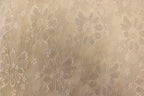 Ivory Glitter Lace Fabric Floral Mesh with Lurex
