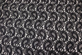 Black Paisley Lace Mesh Fabric with Light Stretch
