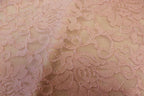 Blush Floral Lace Fabric Stretch Mesh with Glitter