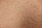 Blush Floral Lace Fabric Stretch Mesh with Glitter