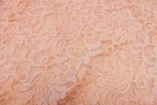 Blush Floral Lace Fabric Stretch Mesh with Glitter