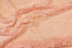 Blush Floral Lace Fabric Stretch Mesh with Glitter