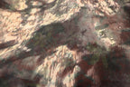 Black Orange Tie Dye Knitwear Fabric Blurred Stretch Print