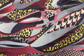 Abstract Animal Knitwear Fabric Dogtooth Leopard Swirl Print