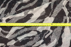 Black Grey Camo Knitwear Fabric Stretch Camouflage Print