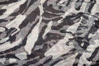 Black Grey Camo Knitwear Fabric Stretch Camouflage Print