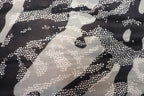 Black Grey Camo Knitwear Fabric Stretch Camouflage Print