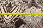 Chain Snake Print Knitwear Fabric Black White Mint Green