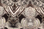 Chain Snake Print Knitwear Fabric Black White Mint Green