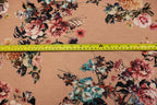 Nude Floral Knitwear Fabric Patch Design with Stretch