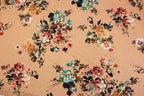 Nude Floral Knitwear Fabric Patch Design with Stretch