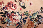 Nude Floral Knitwear Fabric Patch Design with Stretch
