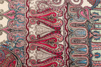 Red Green Paisley Knitwear Fabric Traditional Stretch Print
