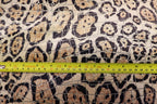 Jaguar Scale Velvet Fabric Layered Animal Spot Design
