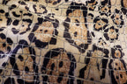 Jaguar Scale Velvet Fabric Layered Animal Spot Design