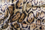 Jaguar Scale Velvet Fabric Layered Animal Spot Design