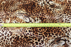 Leopard Face Velvet Fabric Large Animal Portrait Print