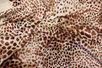 Cheetah Spot Velvet Fabric Animal Print