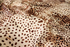 Cheetah Spot Velvet Fabric Animal Print