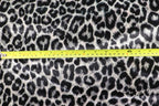 Brown Leopard Velvet Fabric Fur Effect Animal Print
