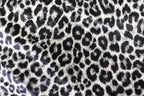 Brown Leopard Velvet Fabric Fur Effect Animal Print