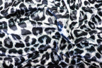 Brown Leopard Velvet Fabric Fur Effect Animal Print