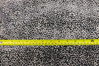 Silver Grey Leopard Velvet Fabric Mini Black Animal Spots