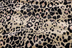 Nude Leopard Velvet Fabric Blush Pink Animal Spots