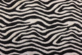 Black White Zebra Jacquard Fabric Textured Stretch Knit