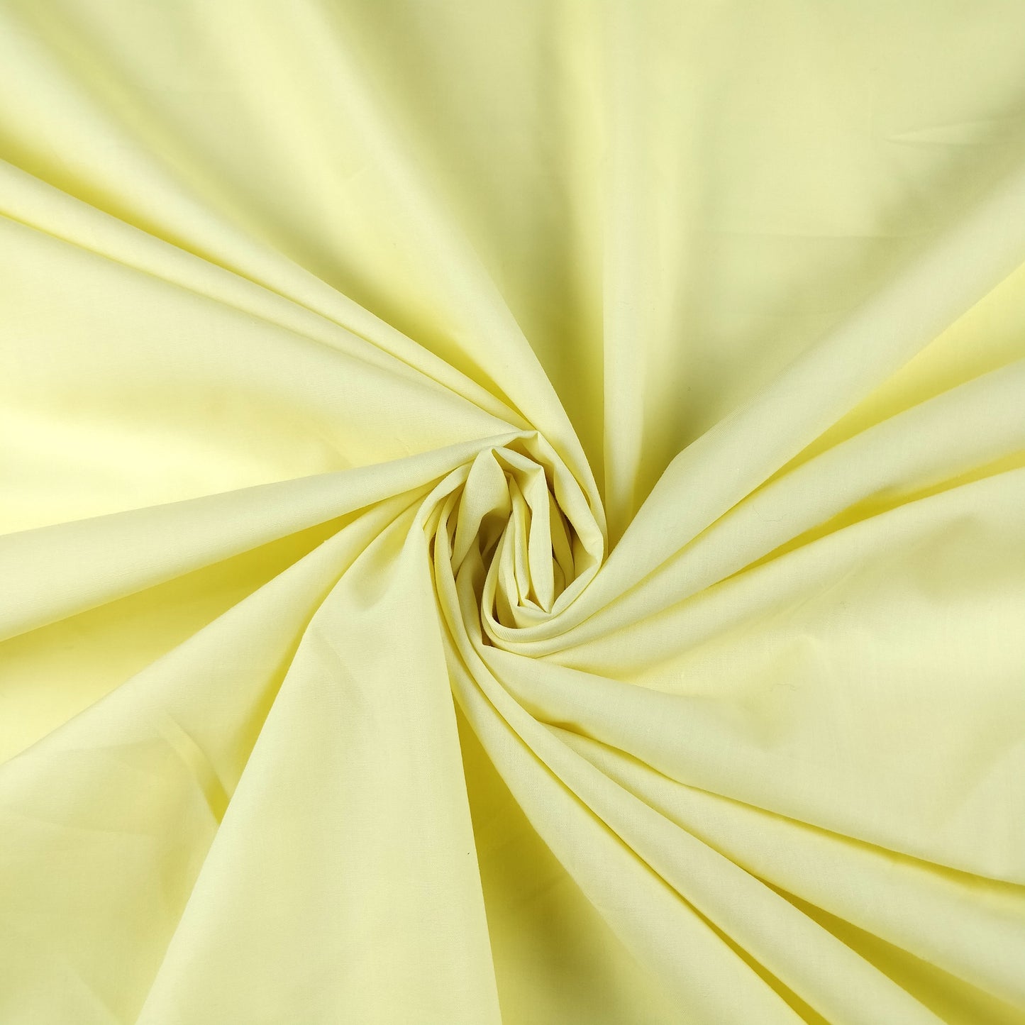 Plain Yellow Polycotton Fabric
