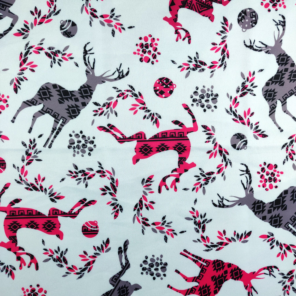 Light Blue Reindeer Jersey Fabric