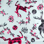 Light Blue Reindeer Jersey Fabric