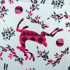 Light Blue Reindeer Jersey Fabric