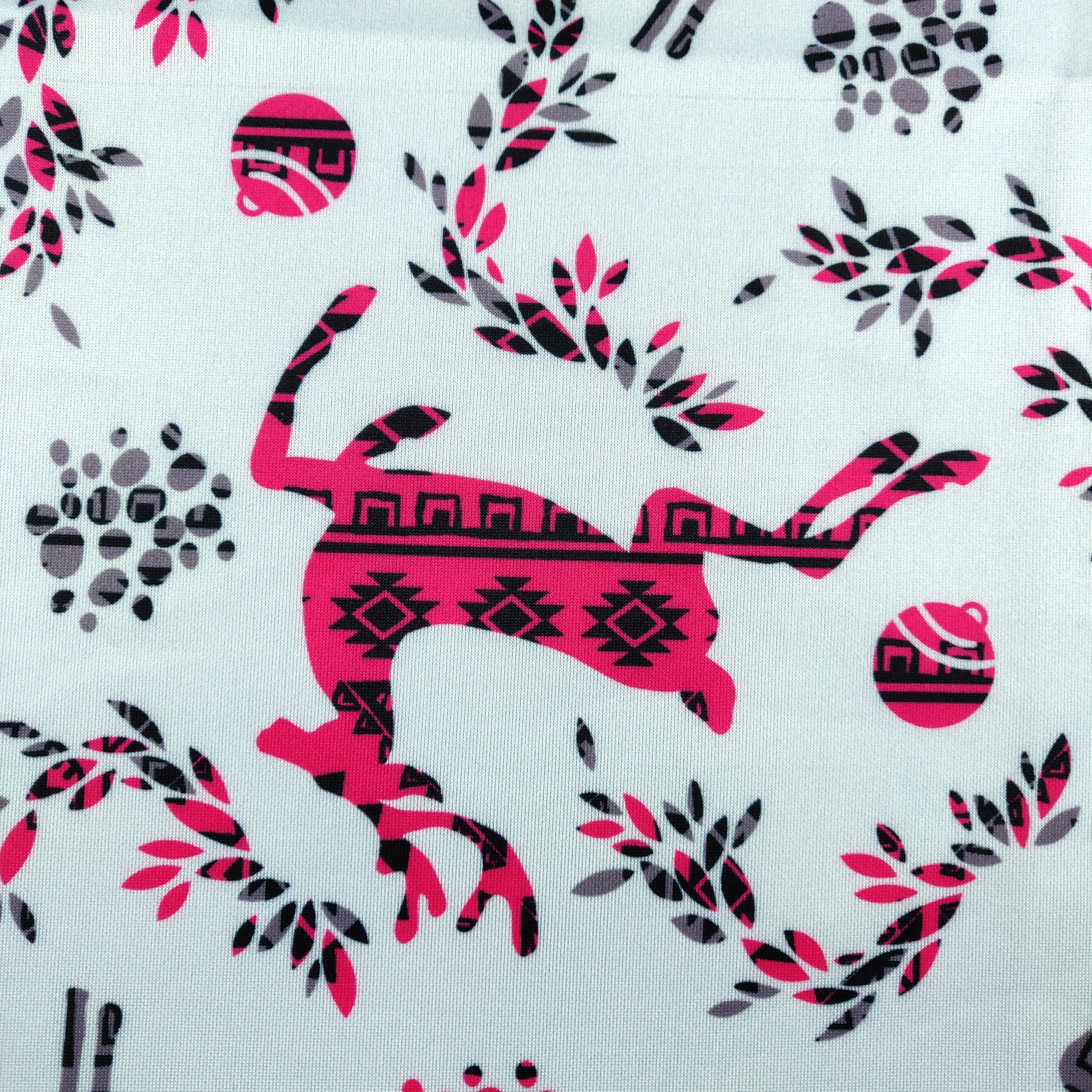 Light Blue Reindeer Jersey Fabric