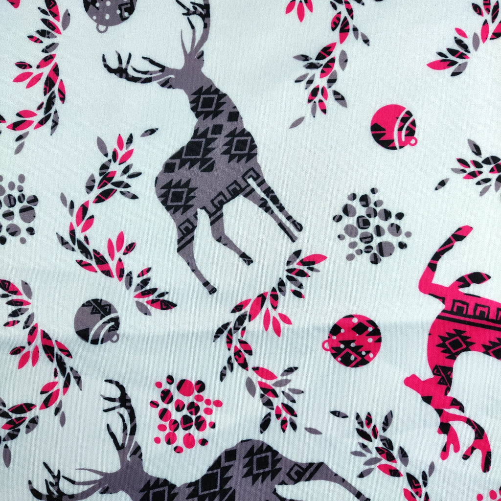 Light Blue Reindeer Jersey Fabric