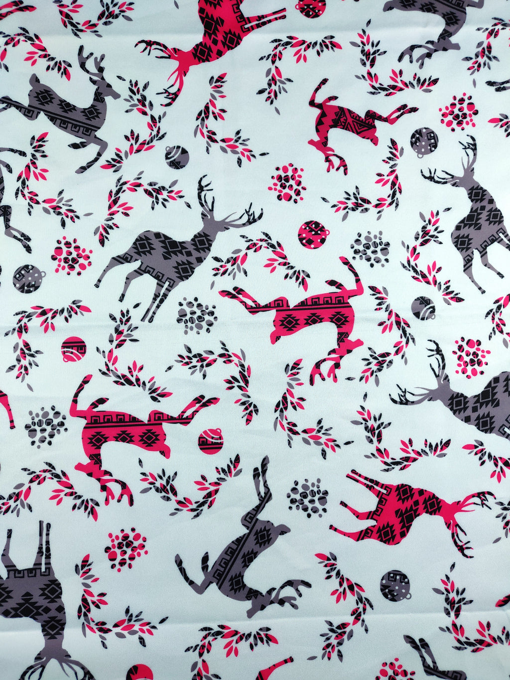 Light Blue Reindeer Jersey Fabric